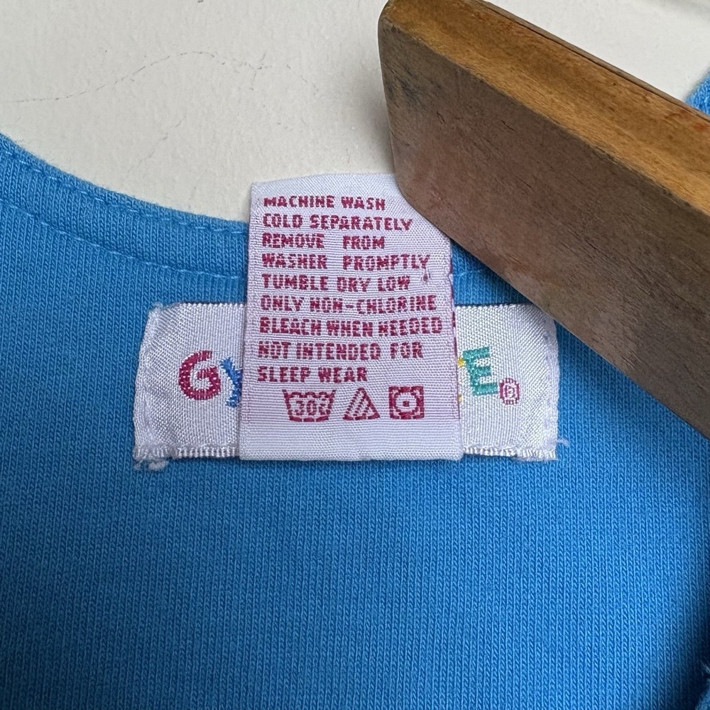Gymboree Vtg Blue Embroidered Snowflake Jumper Dress XXL 6-7 - Picture 7 of 9